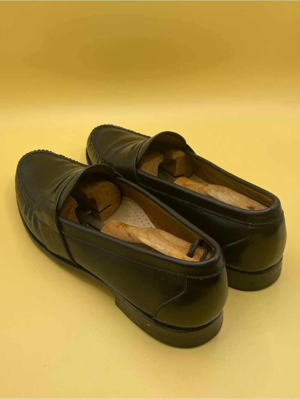 Allen Edmonds Black Leather Penny Loafers - Picture 3 of 6